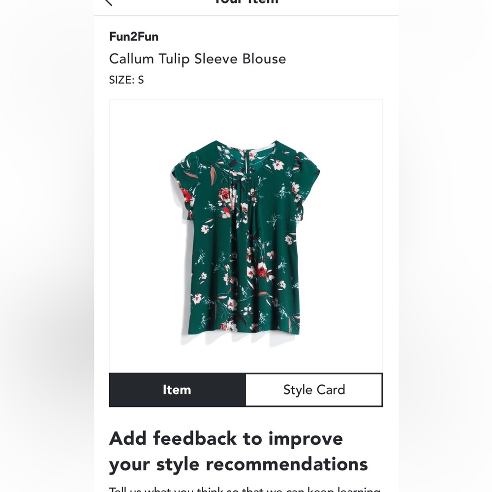 Cute blouse originally purchased from Stitch Fix. Size S.